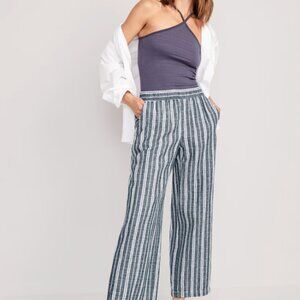 Old Navy Linen Striped Pants
